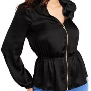 Thalia Sodi Zip Peplum Top - NWT